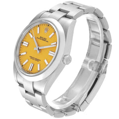 Rolex Oyster Perpetual 36mm Yellow Dial 124300