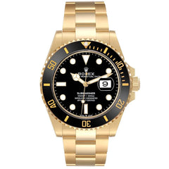 Rolex Submariner Gold Black Dial Bezel 126618