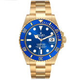 Rolex Submariner Gold Blue Dial Bezel 126618