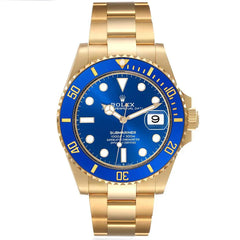 Rolex Submariner Gold Blue Dial Bezel 126618