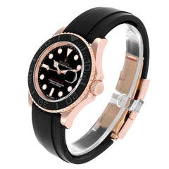 Rolex Yachtmaster 40mm Rose Gold Oysterflex Bracelet 116655