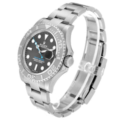 Rolex Yachtmaster Steel Platinum Bezel Rhodium Dial 126622
