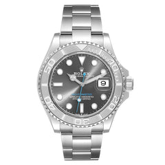 Rolex Yachtmaster Steel Platinum Bezel Rhodium Dial 126622