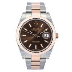 Rolex Datejust II Chocolate Dial Rose Gold 41mm