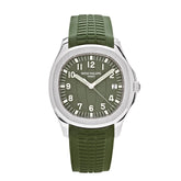 Patek Philippe Aquanaut Date Steel Green Strap 42.2mm 5168G-010