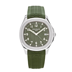 Patek Philippe Aquanaut Date Steel Green Strap 42.2mm 5168G-010