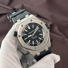 Audemars Piguet Royal Oak Offshore Diver Black Steel 42mm 15703ST