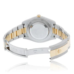 Rolex Datejust Black Dial Steel Yellow Gold Oyster 41mm