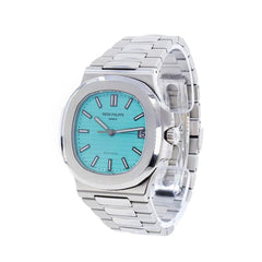 Patek Philippe Nautilus Date Steel Tiffany & Co. Blue Dial 5711/1A-018