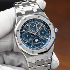 Audemars Piguet Royal Oak Steel Perpetual Calendar Blue Dial 41mm 26574ST