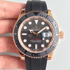 Rolex Yachtmaster 40mm Rose Gold Oysterflex Bracelet 116655