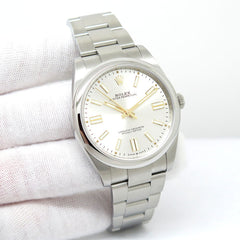 Rolex Oyster Perpetual 41mm Silver Dial 124300