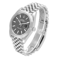 Rolex Datejust 41mm Steel Slate Stick Dial Jubilee 126334