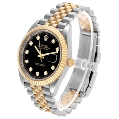 Rolex Datejust 36mm Steel Gold Diamond Dial 126333