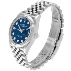 Rolex Datejust 36mm Steel Blue Diamond Dial 126234