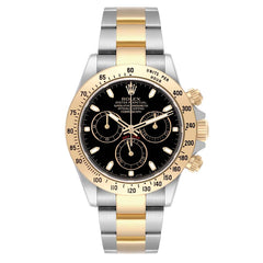 Rolex Daytona Steel Gold Black Dial 116523