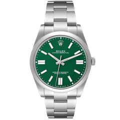 Rolex Oyster Perpetual 41mm Green Dial 126000